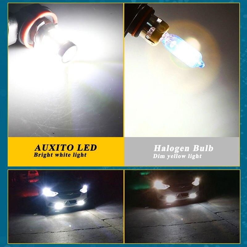 2pcs H8 H11 LED Car Fog Lamp H7 9005 HB3 9006 HB4 H9 H8 Bulbs Auto Anti Fog Lamps Car Driving Running Light DRL 12V