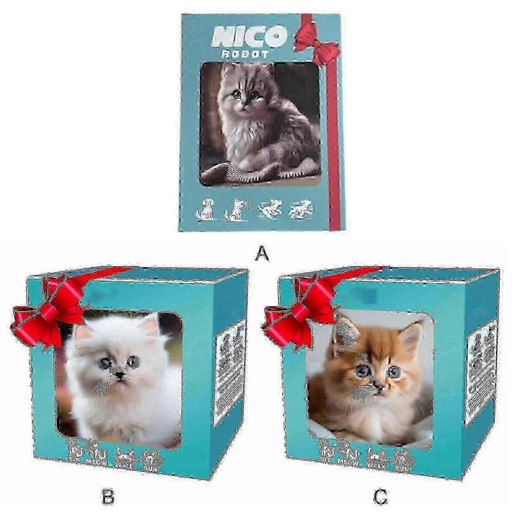 Peluche Interactive Chaton Robotique Doux pour Enfants avec Activités Amusantes