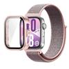 Pasek Nylonowy+Etui PC do Huawei Watch Fit 3/4/4 Pro Chroniące przed Upadkiem+Wygodna Oddychająca Opaska na Nadgarstek Correa