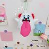 Spitting Tongue Plush Keychain Ornament Cute Little Ghost Hanging Decoration for Backpack Type 1