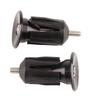 1 Pair Bike Bicycle Aluminum Handlebar Grips Cap Plug Handle Bar Caps End Plugs Black