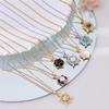 Cute Small Turtle Zircon Enamel Pendant Necklace Stainless Steel Chains Simple Animal Choker Jewelry Party Gift For Women Girls