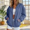Women's Casual Button-Up Baseball Jacket with Pockets for Everyday Wear