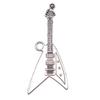 Musical Charms Multi Color Alloy Guitar Pendants For Music Themed Jewelry Making