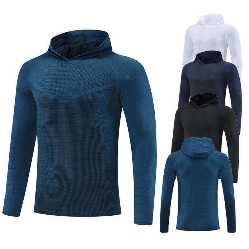 Men’s Long Sleeve Hooded Sweatshirt for Spring/Autumn Running and Fitness