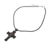 Cross Face Pendant Necklace Vintage Hypoallergenic Stainless Steel Christ Necklace for Men