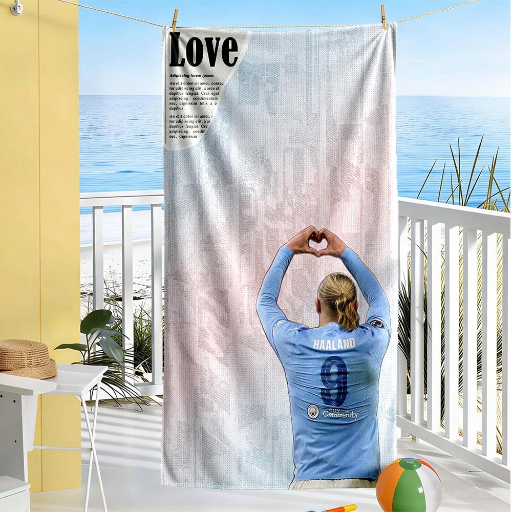 Haaland Beach Towel Quick-Dry Soft Microfiber Comfortable Lightweight