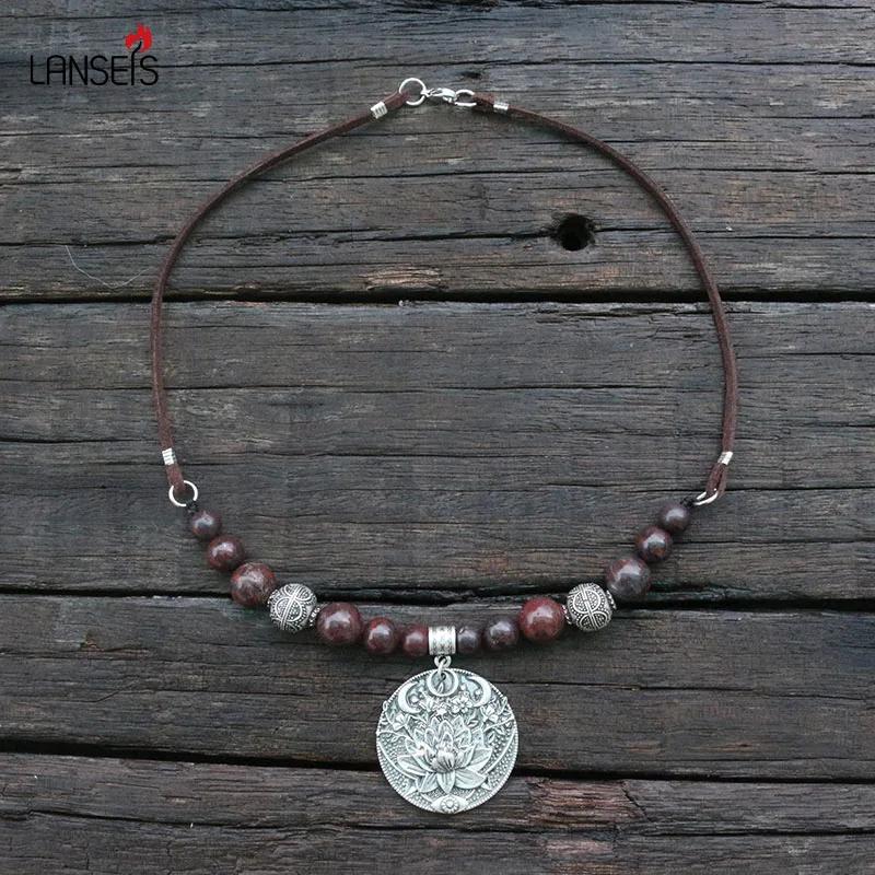 Lotus Eyes Moon Prettiest, Slavic Inspirations Rough Viking Age Necklace Jewelry For Charm Women 45cm