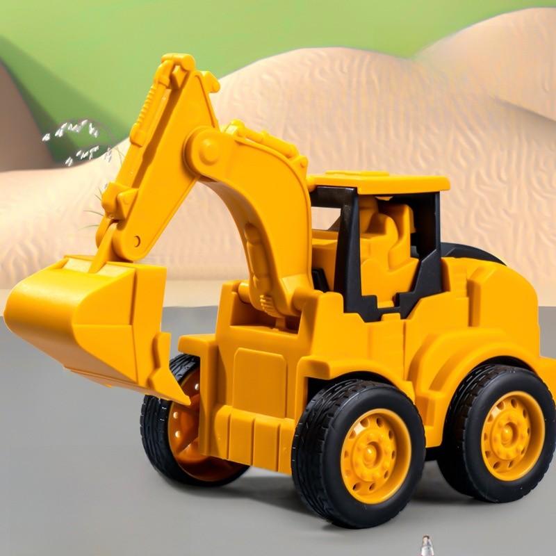 Childrens Inertia Pressing Construction Truck Toy Set For Boys And Girls Ages 3 To 6