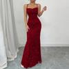Women's Fashion Strap Fishtail Evening Dress Long Dress