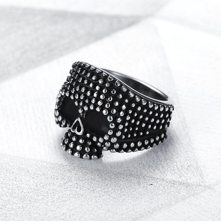 Nordic Viking Celtic Knot Black Stainless Steel Retro Men's Ring