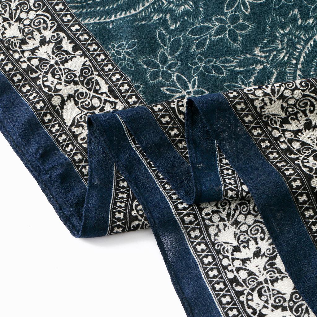 Paisley Scarf Hijab For Woman Cashmere Shawls Pashmina Tassel Hijab Head Wraps Femme Winter Scarves Foulard Bufand 180*80Cm