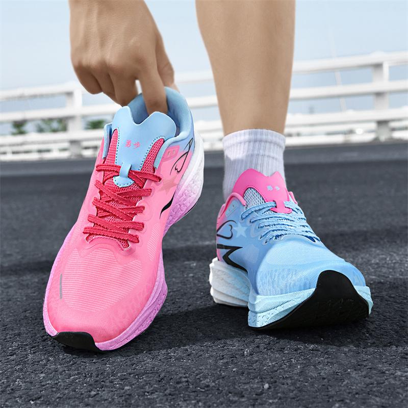 Professional Running Shoes, Men's Marathon Racing Running Shoes, Shock-absorbing and Rebounding Student Training Sports Shoes
