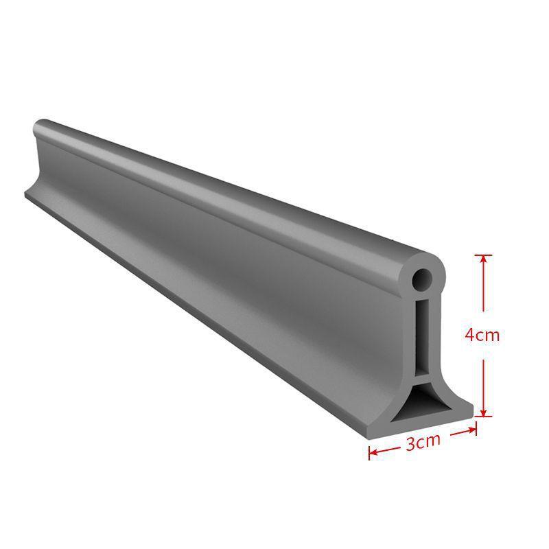 

1pc Self-Adhesive Water Stopper Bathroom Door Washing Machine Shower Dam Barrier Bendable Shower Accessories 1m сірий колір