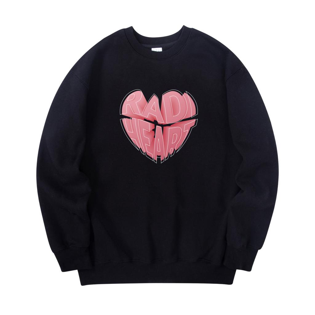 RADINEO Heart Balloon Sweatshirt Black