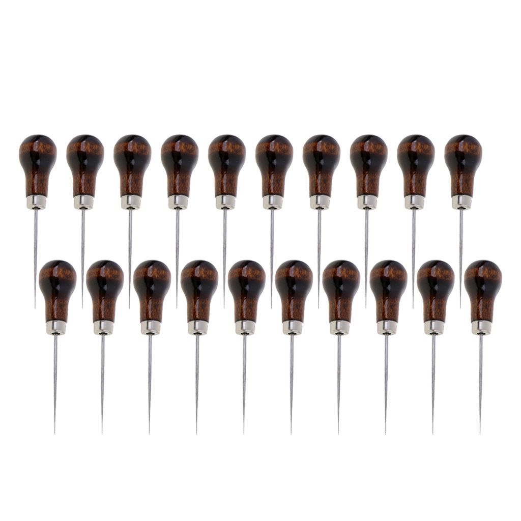 20 Leather Craft Scratch Awl Tool Pin Sewing Punch Stitching