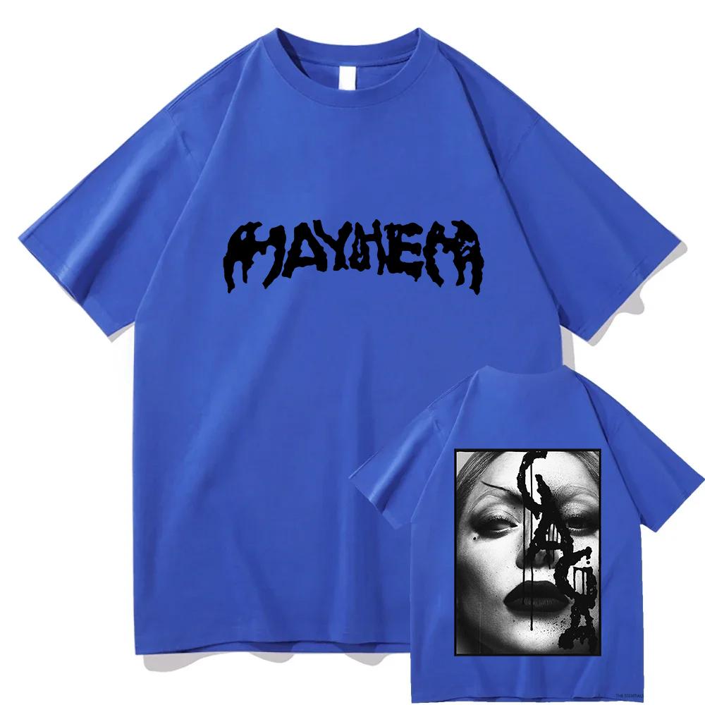 

Футболка MAYHEM Ball Tour 2025 2026 Леді Гага Співачка Графічні футболки Модна літня футболка з коротким рукавом Бавовняні жіночі футболки 2XL
