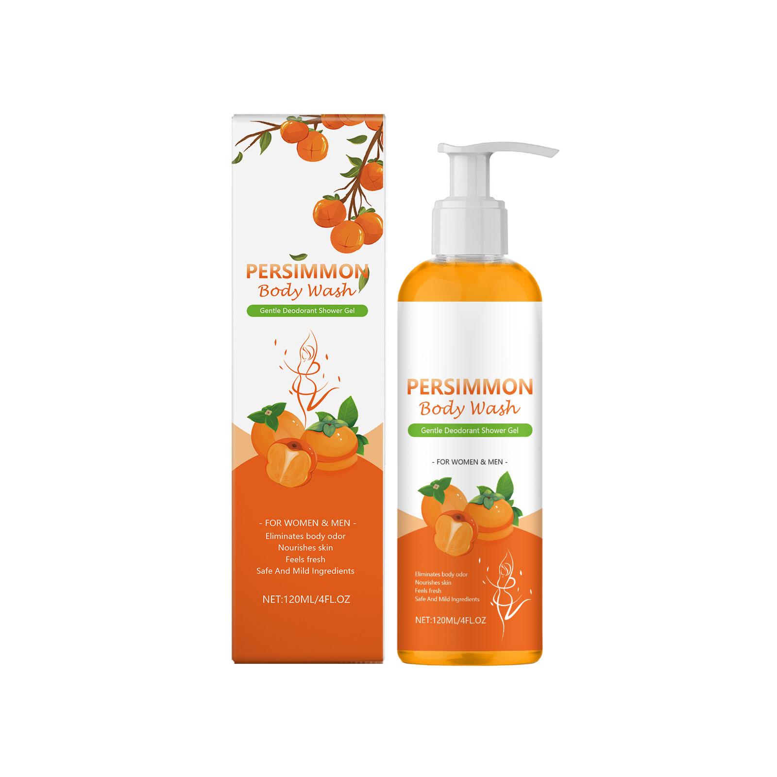 AMZ Nourishing Body Wash Orange Scent Gentle Cleansing Moisturizing Skin Refreshing Hydrating Daily Shower Gel 120ML