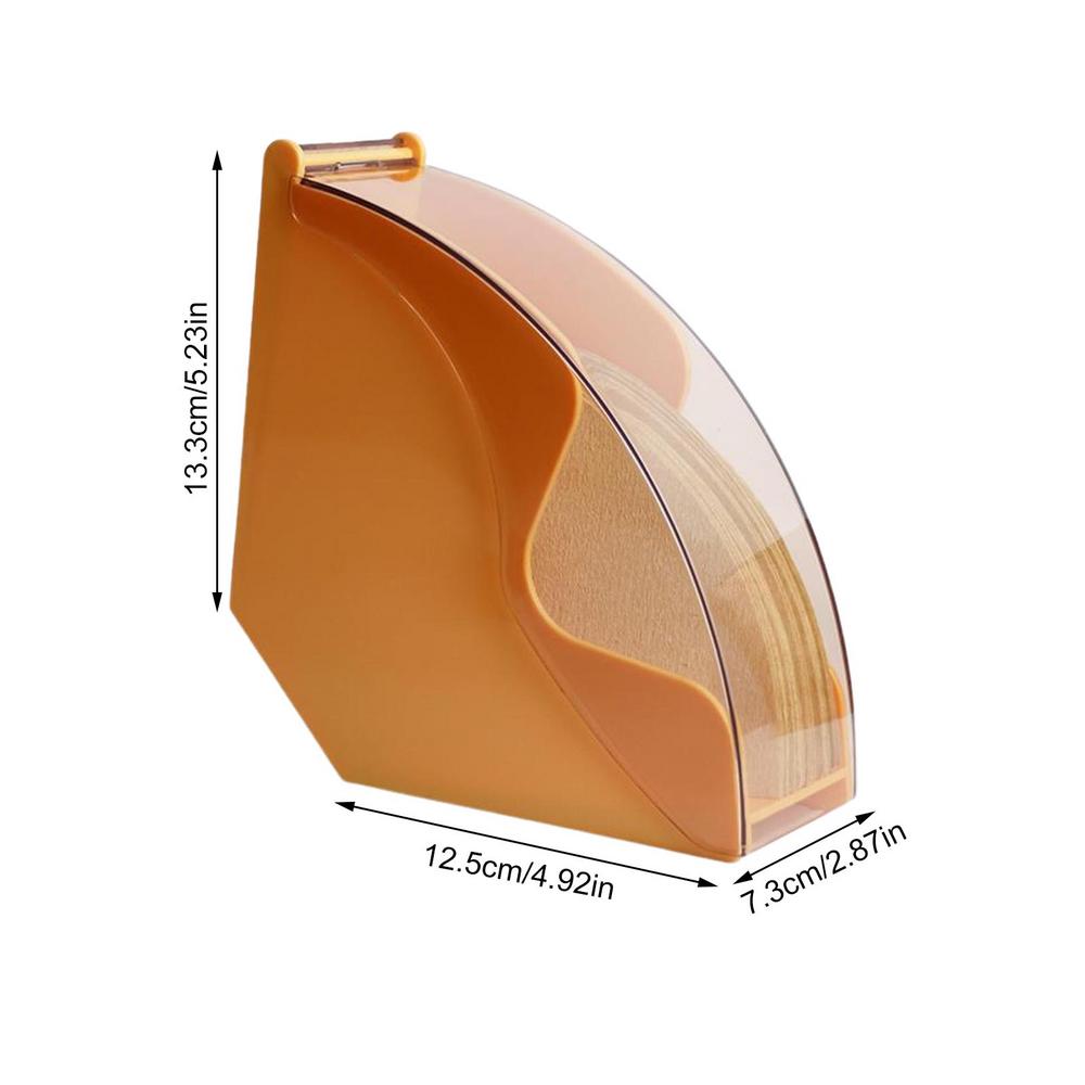 Triangle Coffee Filter Storage Cone Coffee Filters Storage Acrylic Triangle Coffee Filter Holder With Dustproof Cover Storage
