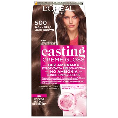 Loreal Casting Creme Gloss Hair Dye - 500 Light Brown (48ml, 72ml, 60ml)