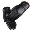 1 Pair Winter Gloves Touch Screen Leather Soft Padding for Outdoor Activities Running for Men Women