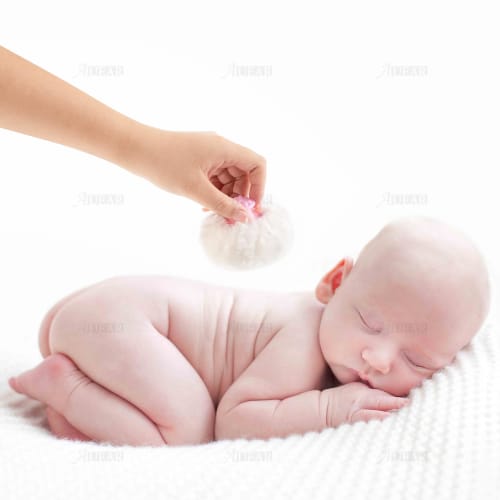 AUEAR Body Cosmetic Puff Sponge Box Case Container, Set of 2, 3.74x2.95 Inches, for After-Bath Use