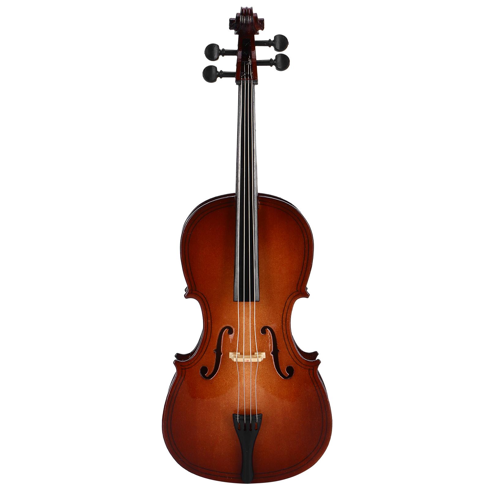 

20cm Miniature Music Instrument Cello Model Tabletop Ornament Bass Musical Instrument Crafts DIY Wooden Home Room Decoration бордовый