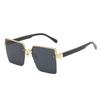 2022 Spring European & American Celebrity Square Frame Sunglasses - Milan Fashion Half-Frame