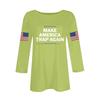 Women's Casual Fashionable Sexy Comfortable Neck Three-Quarter Sleeve Top