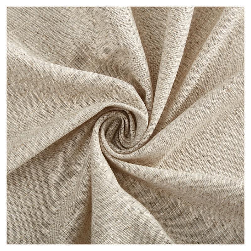 Curtains Natural Linen Curtains, Bedroom Living Room Multi-Color Semi-Blackout Curtains Finished Products