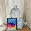 Dog Printed Backpack Student Lightweight Schoolbag Girls Large Capacity Backpack