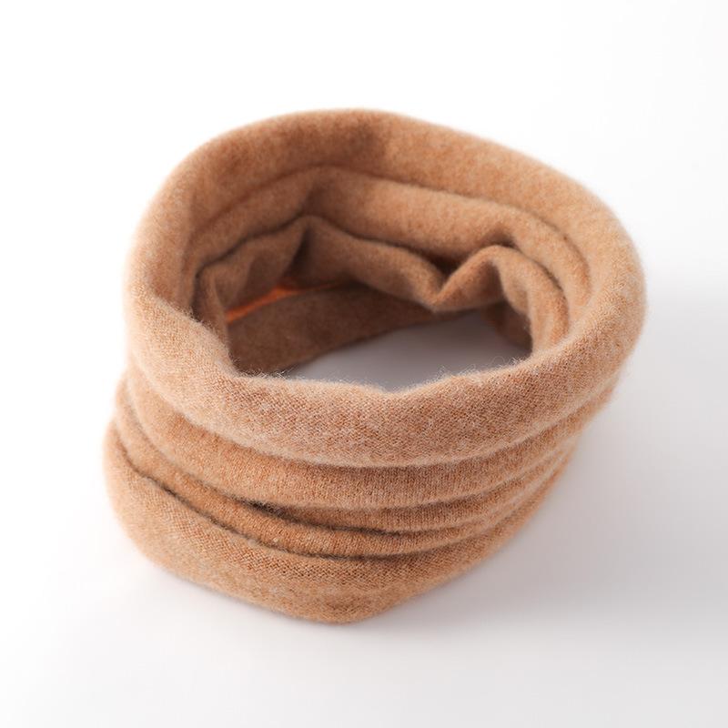 Autumn and Winter Thin Solid Color Wool Neck Cover for Men and Women, Neck Protection, Warm Knitted Fake Collar, Versatile Sunscreen Scarf