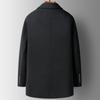 Autumn and Winter Removable Goose Down Lining Double-sided Cashmere Coat Men's Live-face Woolen Coat Middle-aged and Elderly Coats