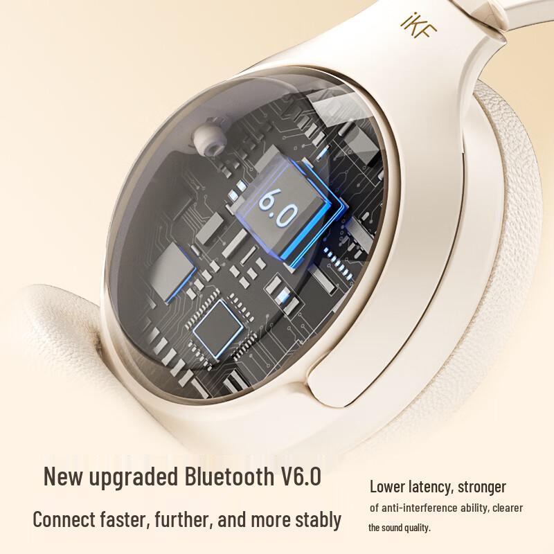 iKF T Series Wireless Bluetooth Over-Ear Headphones