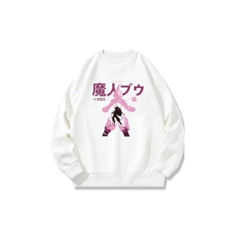 

Dragon Ball Oversized Crew Neck Sweatshirt, Modal-Viscose Mix, Loose Silky Comfort Street Style S