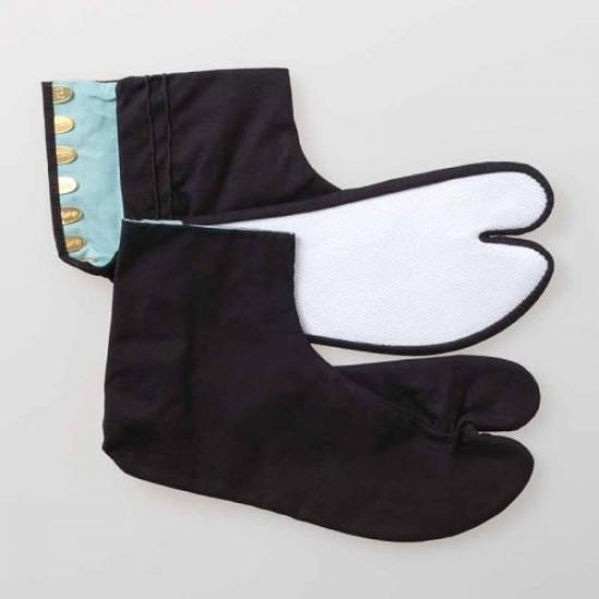 Kinaya Tabi Blue Striped Oka Tabi Takumi 7 Pieces Kohaze Indigo Dyed [2 Pairs] (24.5cm)