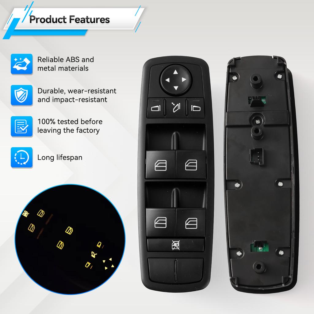 2518300290 A2518300290 Master Driver Left For Mercedes W164 GL320 GL350 GL450 ML320 ML350 ML450 ML500 R320 Power Window Switch