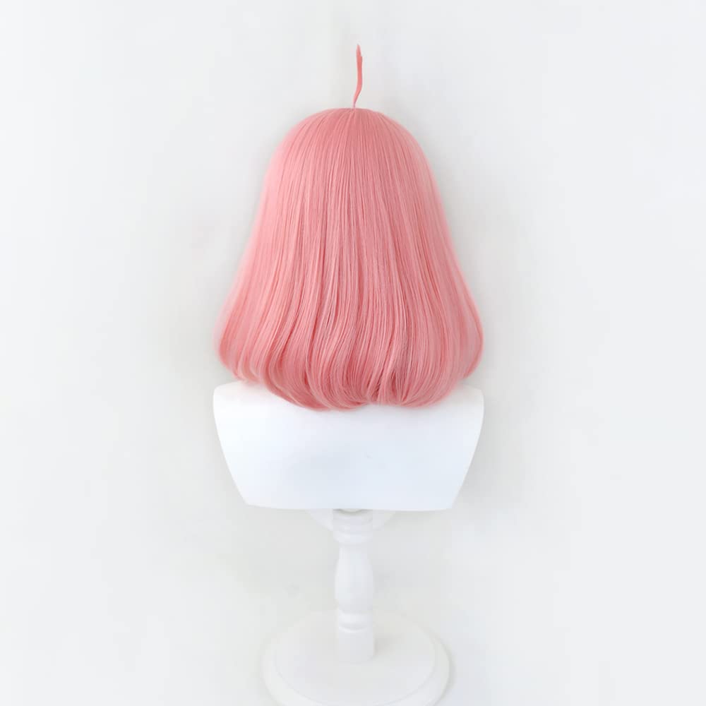cosplay wig from in short to perfect for disguise 3 bonus and a memo pad Heat-resistant "Second Castle" pink, long, 35cm, + items net, hairpins,