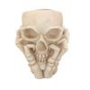 Creative Household Halloween Style Decoration Resin Skulls Flower Pot Indoor Outdoor Gardening Plant Pots Skeleton Vase Supplies