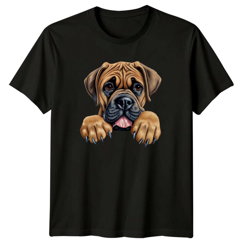 Cute Bullmastiff Dog Peekaboo Pet Puppy Animal Lover TShirt