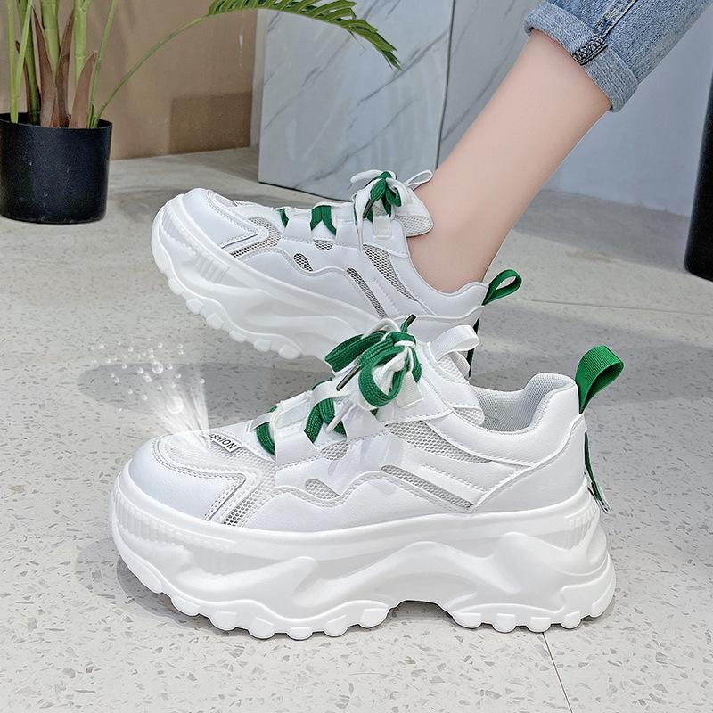 

МОДНЕ ВЗУТТЯ Чоловічі дихаючі спортивні кросівки Спортивне взуття для бігу Відкритий жіночий теніс Тренажер для тренажерного залу 35 зелений