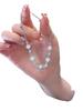 cat's eye stone peace lock bracelet