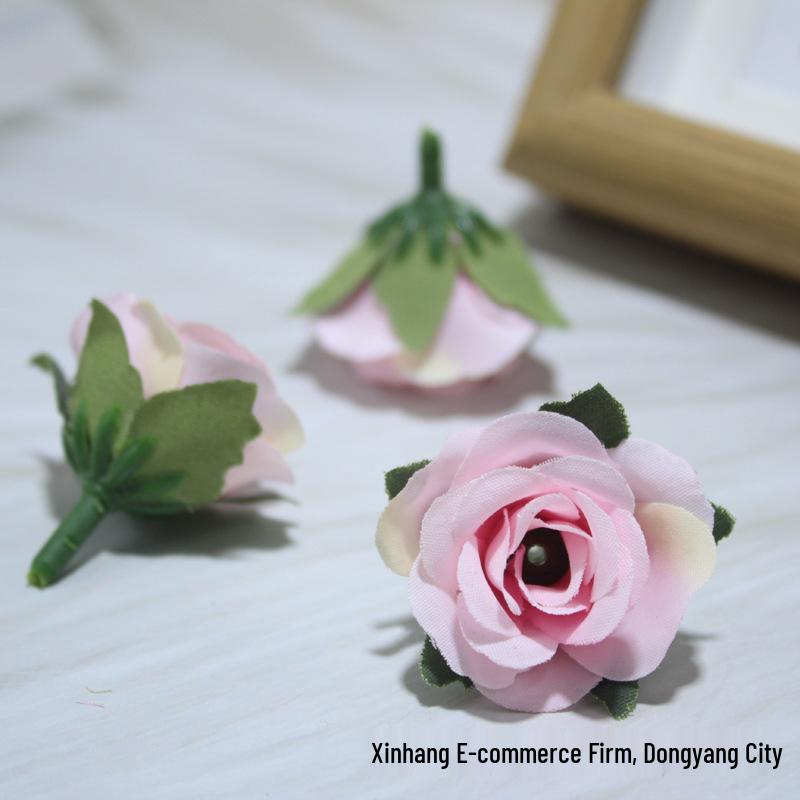 Handgefertigte Mailand Rose Künstliche Blume für Zuhause, Hochzeitsdekoration und DIY Kopfschmuck