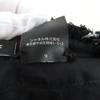 Great CHANEL beret COCO Mark lattice pattern tweed black cotton Women M 19C Used
