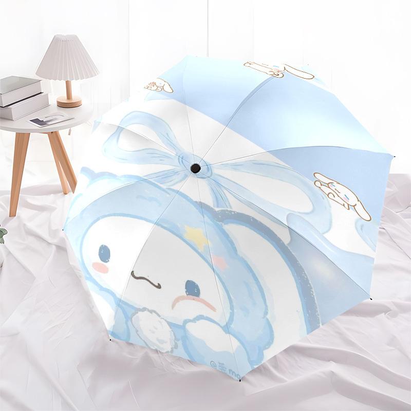 1 Stück Wolken Hase Regenschirm automatisches Öffnen/Schließen, 8-Speichen Langlebiger Rahmen, Kompaktes FaltDesign, Ideales Geburtstags-/Feiertagsgeschenk e1126A