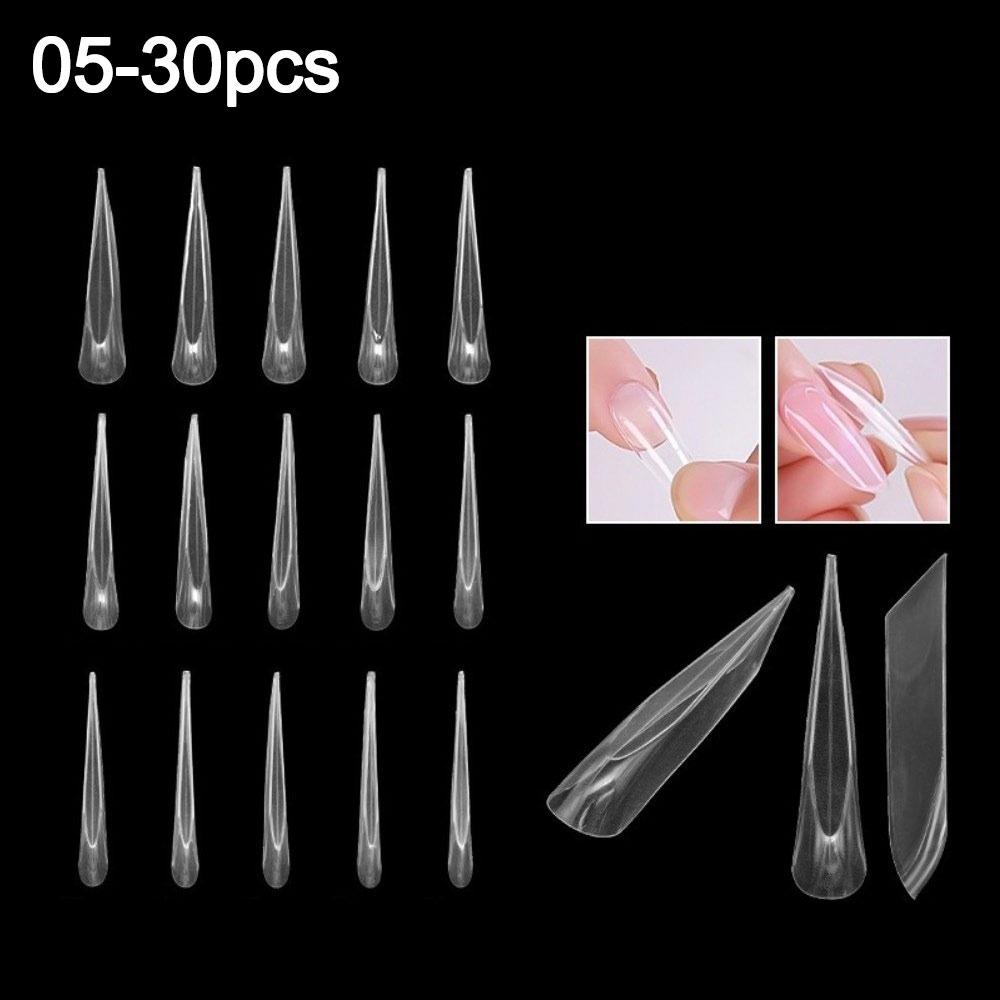 Ultradünne Dual-Form-Nägel Farbige Nagelspitzen Sandwich-Nagelformen für den professionellen Gebrauch in Nagelstudios