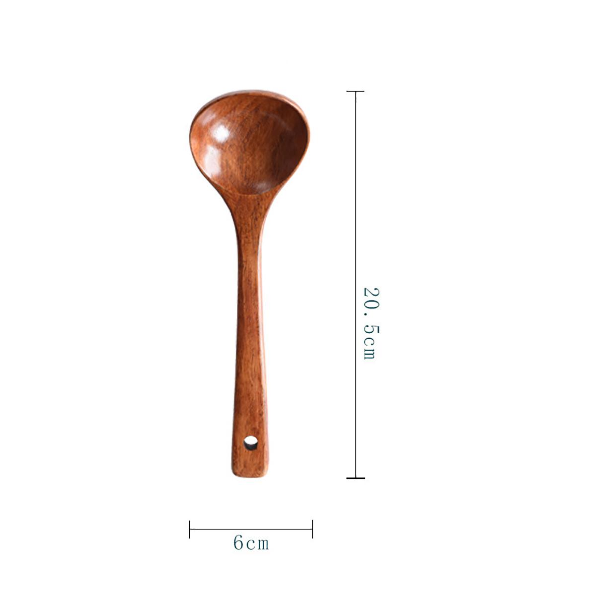 Wooden soup spoon, kitchen utensils, tableware, cooking, catering supplies, non-stick cookware, tableware accessories