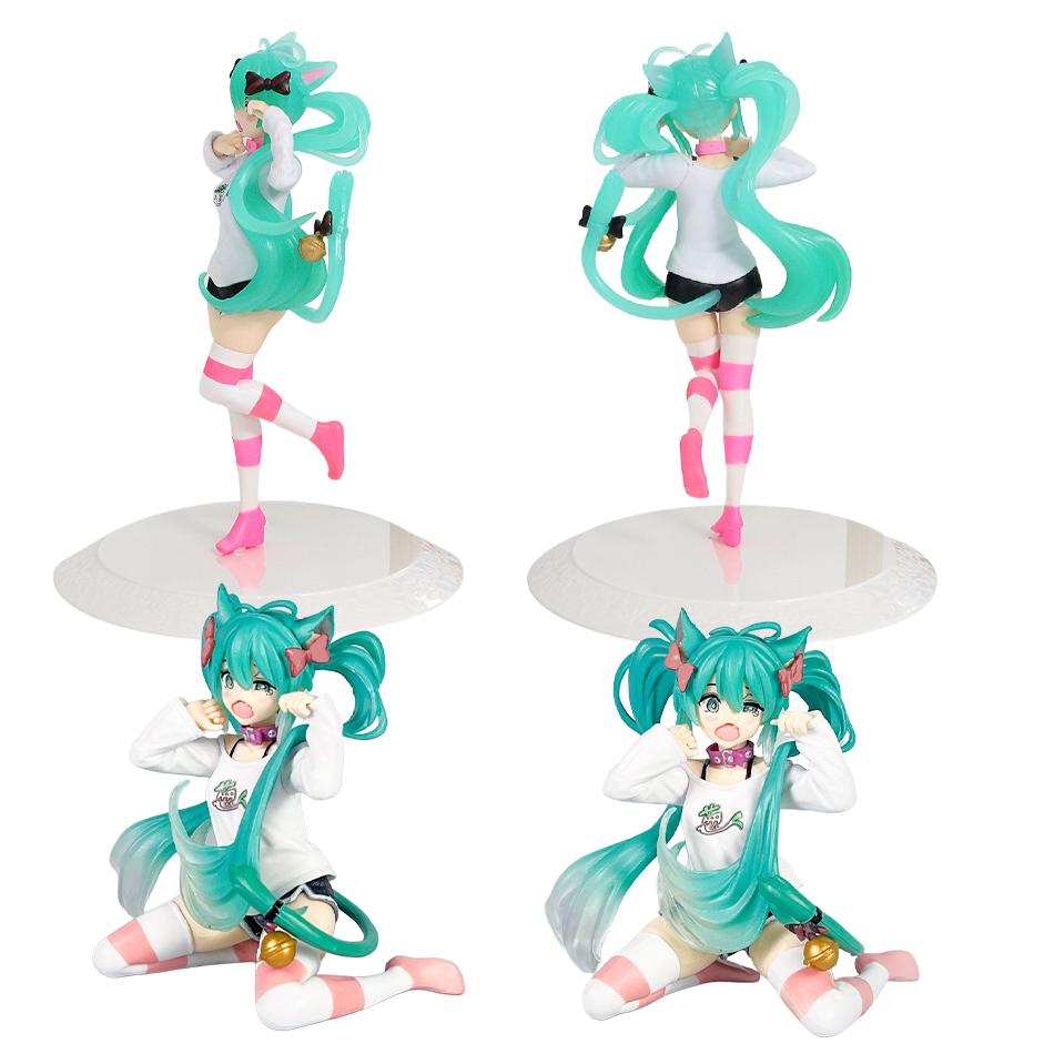 21cm Sexy Girls Miku Anime Figure Fashion Subclture Miku Action Figure Xmas Present PVC Collection Model Doll Playthings