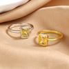 Lindon Classic Copper Alloy Zircon Ring Ladies Jewelry Wedding Promise Party Gift