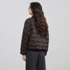 High-end white duck down pressed down jacket women's short winter fashion simple light and thin warm jacket